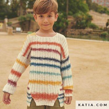 pattern_knit_crochet_kids_sweater_spring_summer_katia_6220_9_p.jpg Журнал Katia Kids 105 SS22-23 — изображение 4