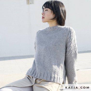 pattern_knit_crochet_woman_sweater_autumn_winter_katia_6211_5_p.jpg Журнал Katia Special Cotton-Merino Family 1 (English-Spanish-German) — изображение 7