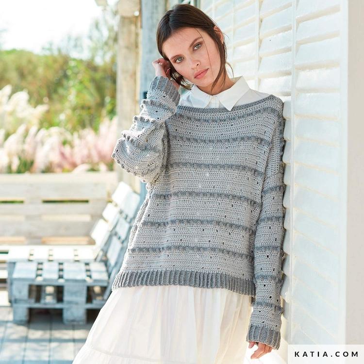 pattern_knit_crochet_woman_sweater_spring_summer_katia_6254_10_g.jpg Журнал Katia Special All Seasons 2 — изображение 5