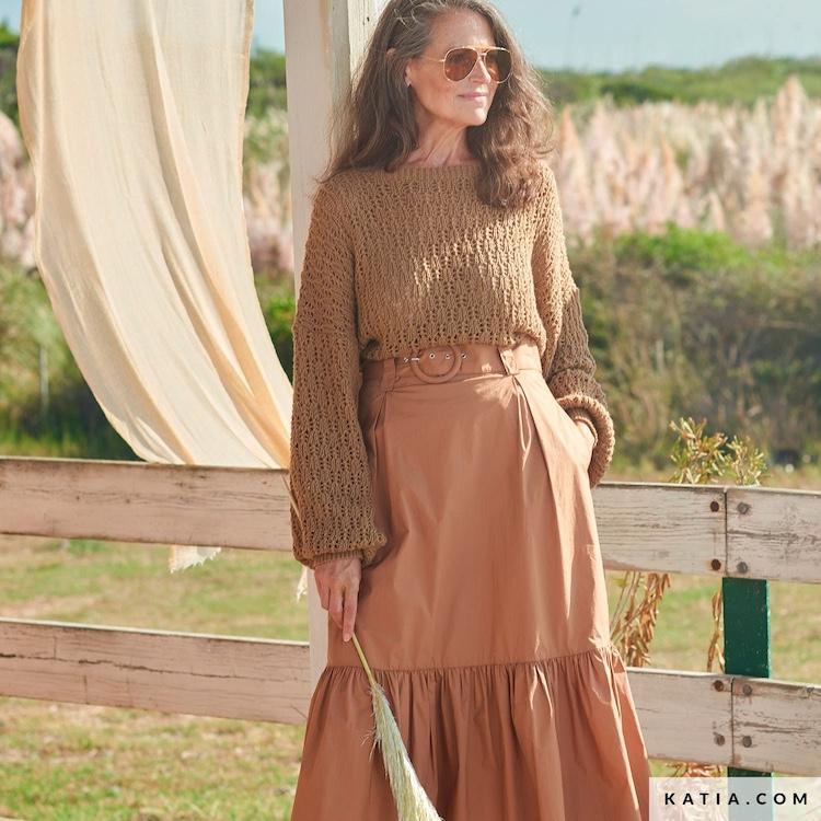 pattern_knit_crochet_woman_sweater_spring_summer_katia_6254_20_01_g.jpg Журнал Katia Special All Seasons 2 — изображение 3