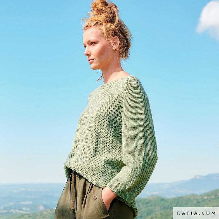 pattern_knit_crochet_woman_sweater_spring_summer_katia_6254_40_g.jpg Журнал Katia Special All Seasons 2 — изображение 8