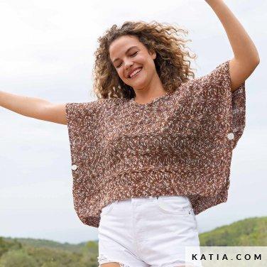 pattern_knit_crochet_woman_t_shirt_spring_summer_katia_6223_18_p.jpg Журнал Katia Casual 112 SS23 — изображение 6