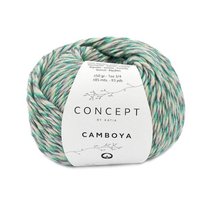 yarn_wool_camboya_knit_cotton_emerald_green_yellow_khaki_spring_summer_katia_70_fhd.jpg Concept Camboya (50г=85м, 100% хлопок) — изображение 1